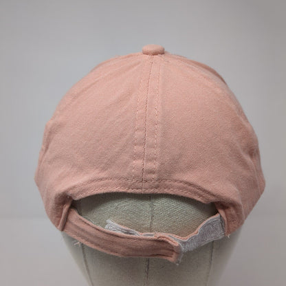 Unbranded Strapback Hat Solid Pink One Size Adjustable Blank 6 Panel