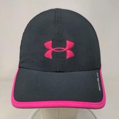 Under Armour Cold Black Strapback Hat OSFA Black Embroidered Breast Cancer Logo