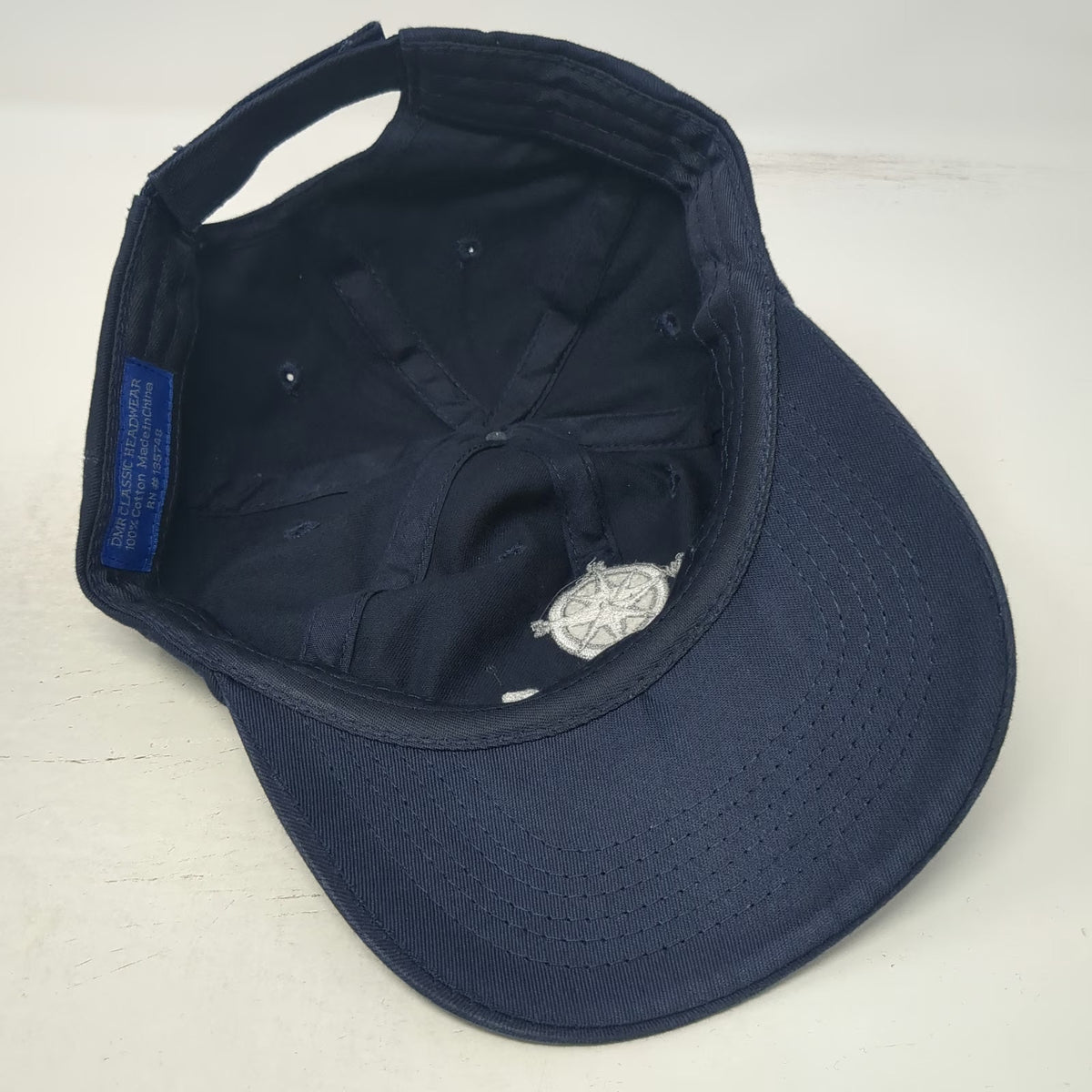 DMR Blue One Size Baseball Cap Carnival Cruise Line Compass Logo Hat Strapback