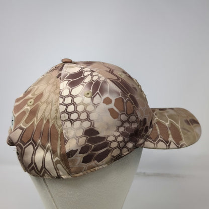 Kryptek Baseball Cap Brown One Size Camo Spartan Logo Strapback Hunting hat