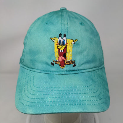 Nickelodeon SpongeBob Squarepants Slideback Hat Bluish-Green One Size Mad Engine