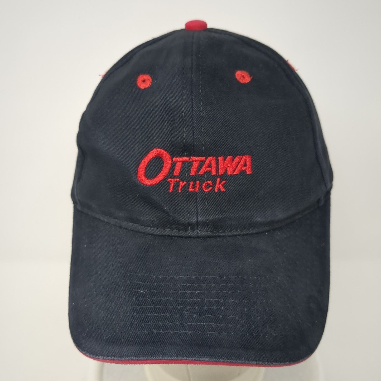 Ottawa Truck Strapback Baseball Cap Black One Size Adjustable Embroidered Otto