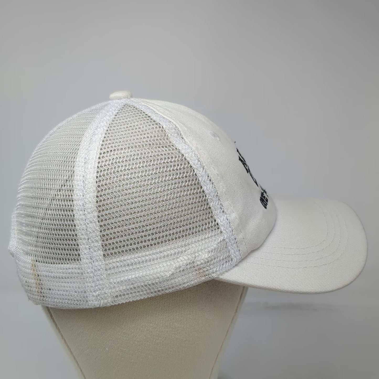 Aruba One Happy Island Est 1499 White Trucker Hat One Size Mesh Snapback Cap