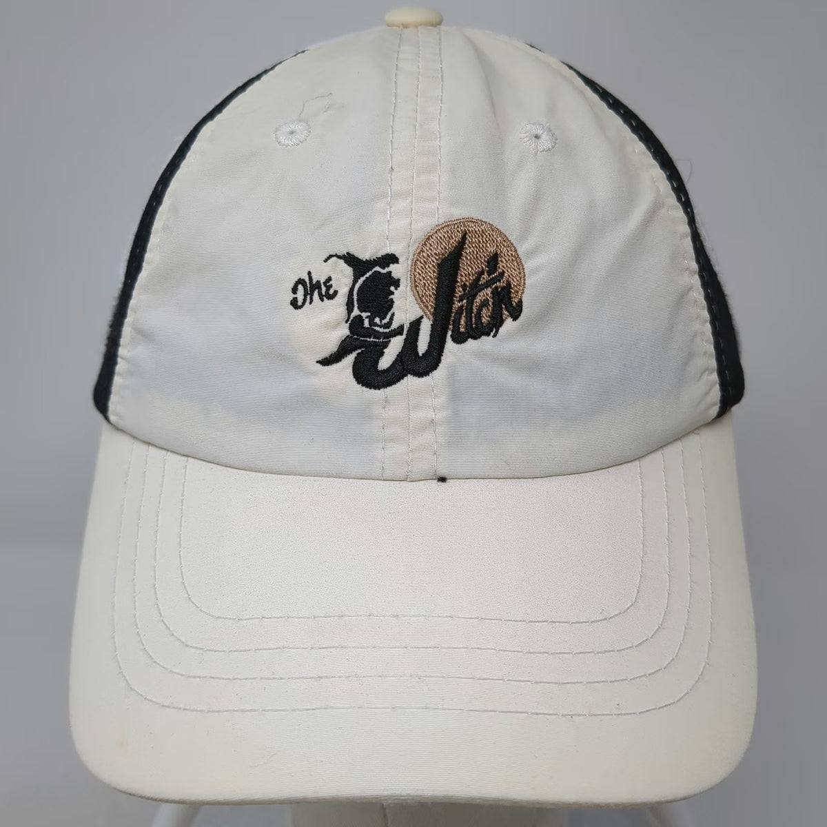 Town Talk Baseball Cap White One Size Nylon Mesh The Witch Graphic Strapback Hat
