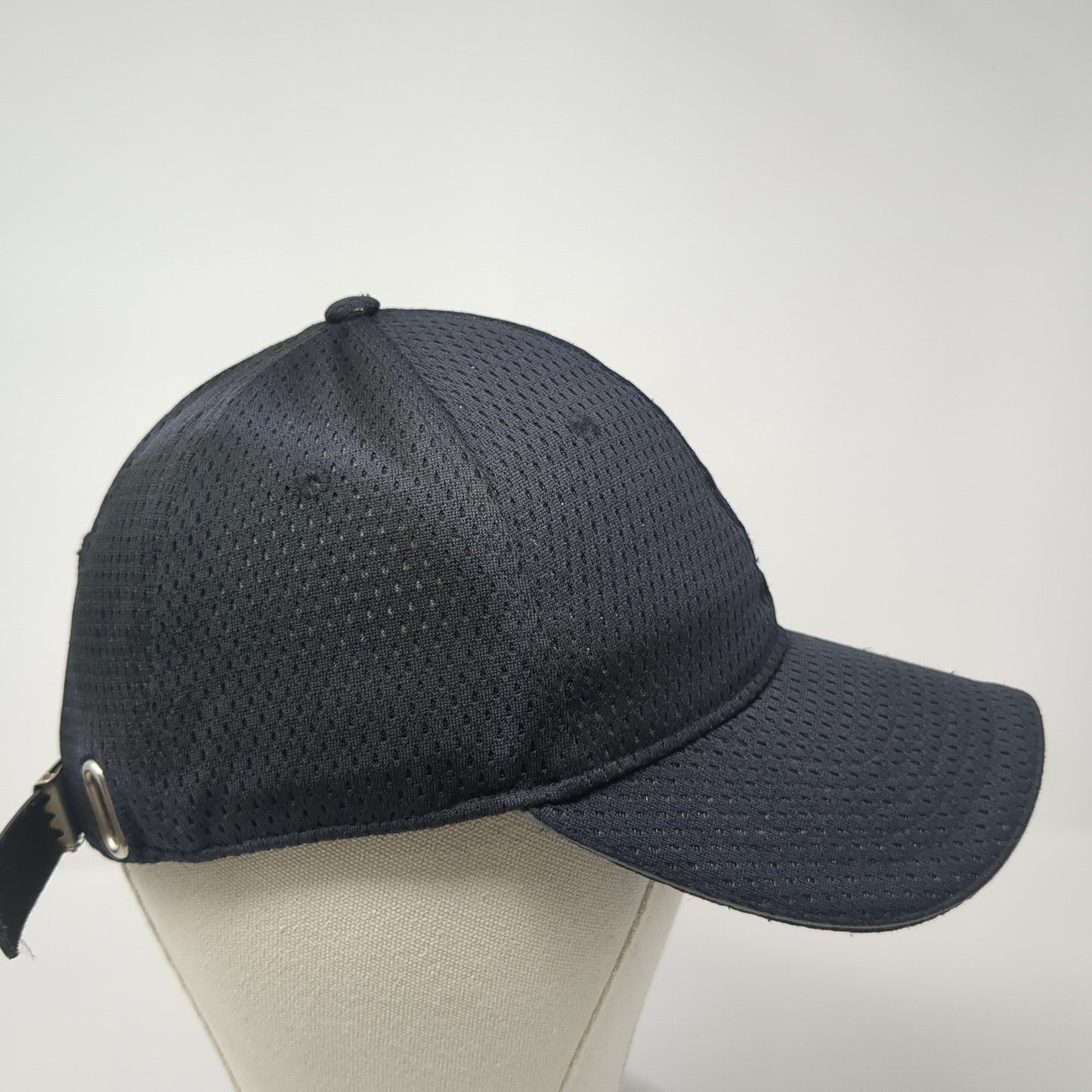 Chef Works Slideback Hat Black One Size Adjustable Solid Mesh Blank