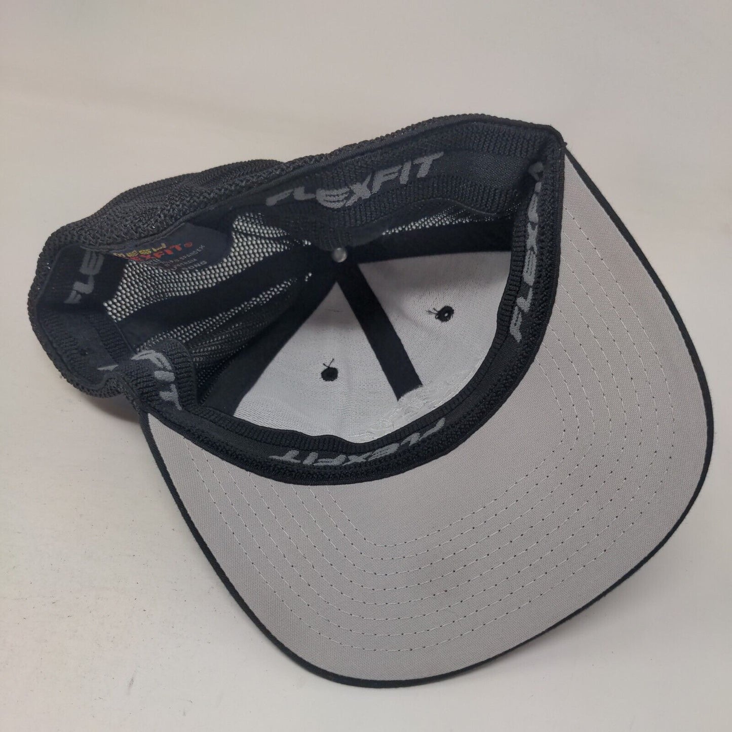 Koloa Surf Company Kauai Hawaii Fitted Trucker Hat Black One Size Mesh Flex Fit