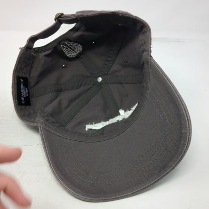 Cap America Gray Baseball Hat One Size Angels Envy Whiskey Wings Slideback Logo