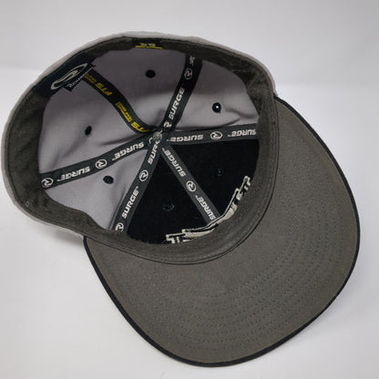 Rocky Fitted Hat Gray 7 1/4 Embroidered Vented Holes 6 Panel Surge Richardson