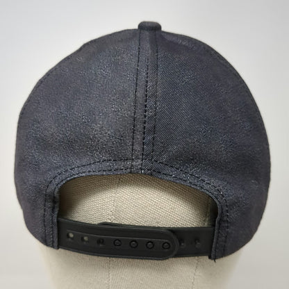 Snapback Gray One Size Distressed Denim Kitten Cat Animal Paw Prints Frayed Hat