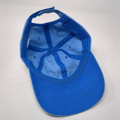 Unbranded Strapback Hat Blue One Size Solid Blank Adjustable 6 Panel