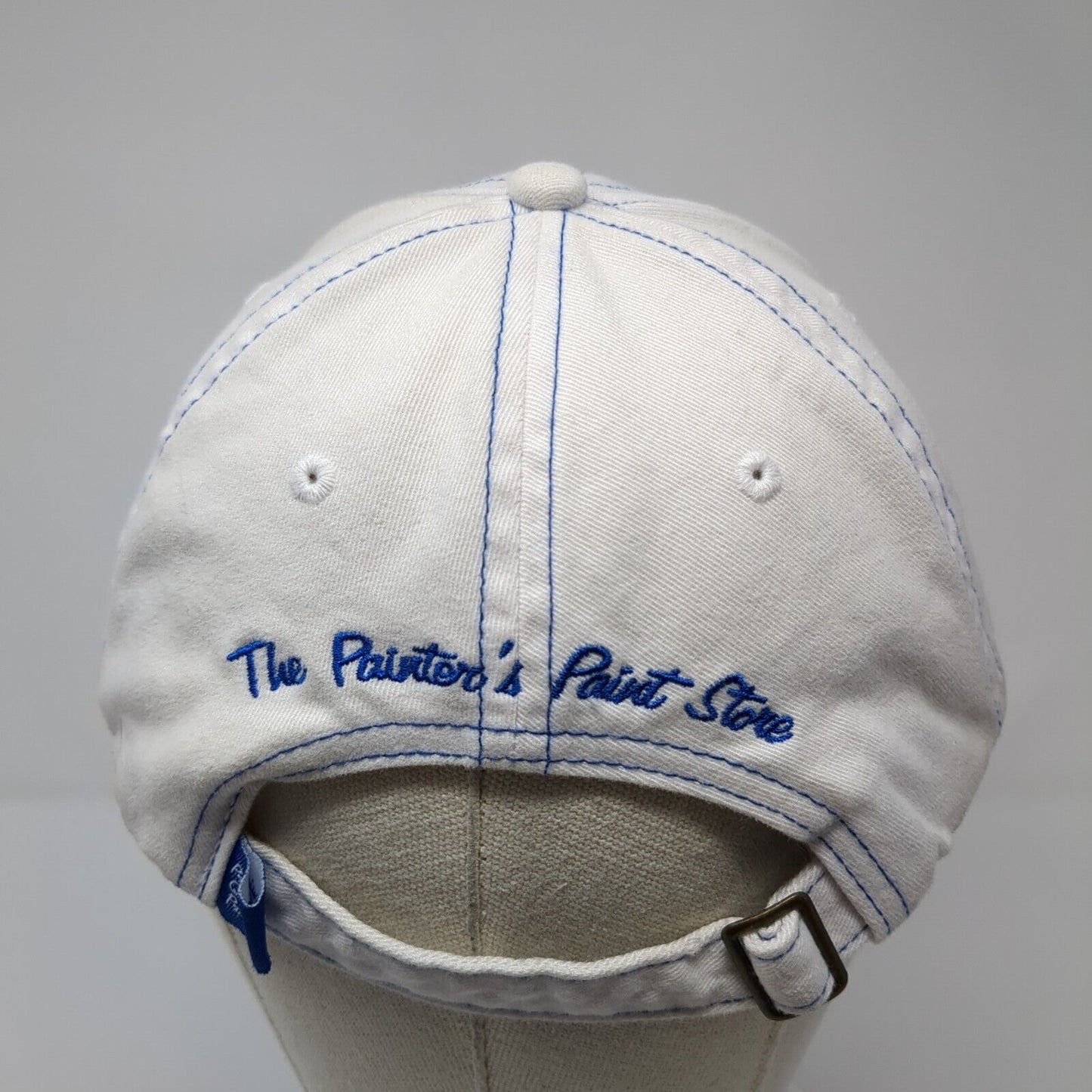 Kelly-Moore Paints Slideback Hat White One Size Adjustable Embroidered