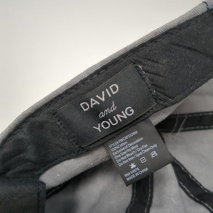 David And Young Slideback Hat Gray One Size Adjustable Embroidered Dog