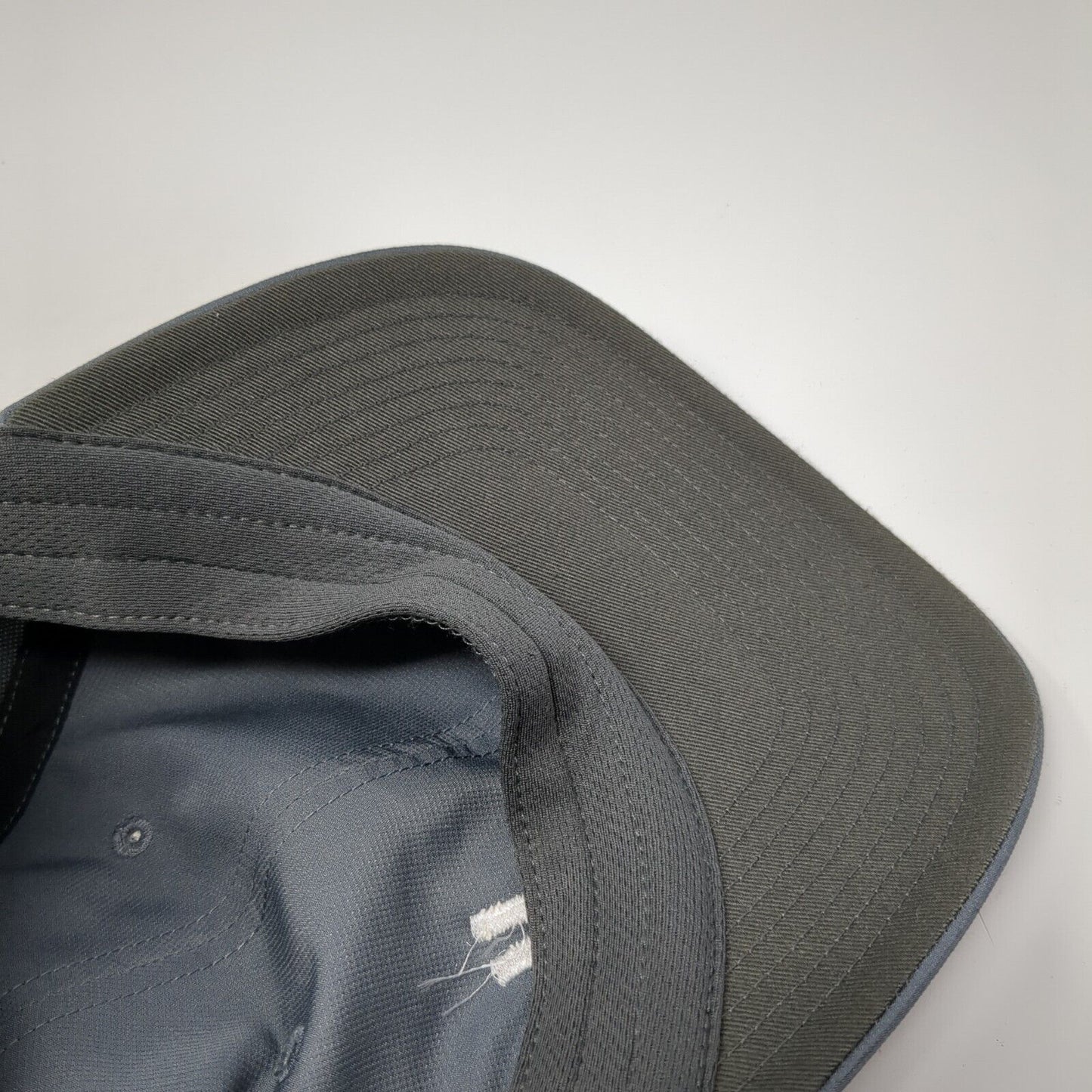 Richardson Strapback Hat Gray One Size Embroidered Logo Adjustable