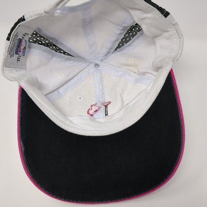 Girls Fish Stapback Hat White One Size Adjustable Embroidered Shasta Water