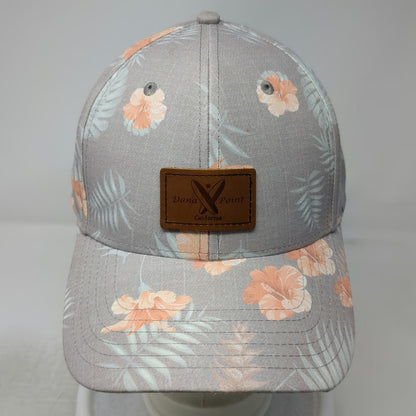 Sportsman Baseball Cap Gray One Size Floral Tropical Hibiscus Dana Point Hat