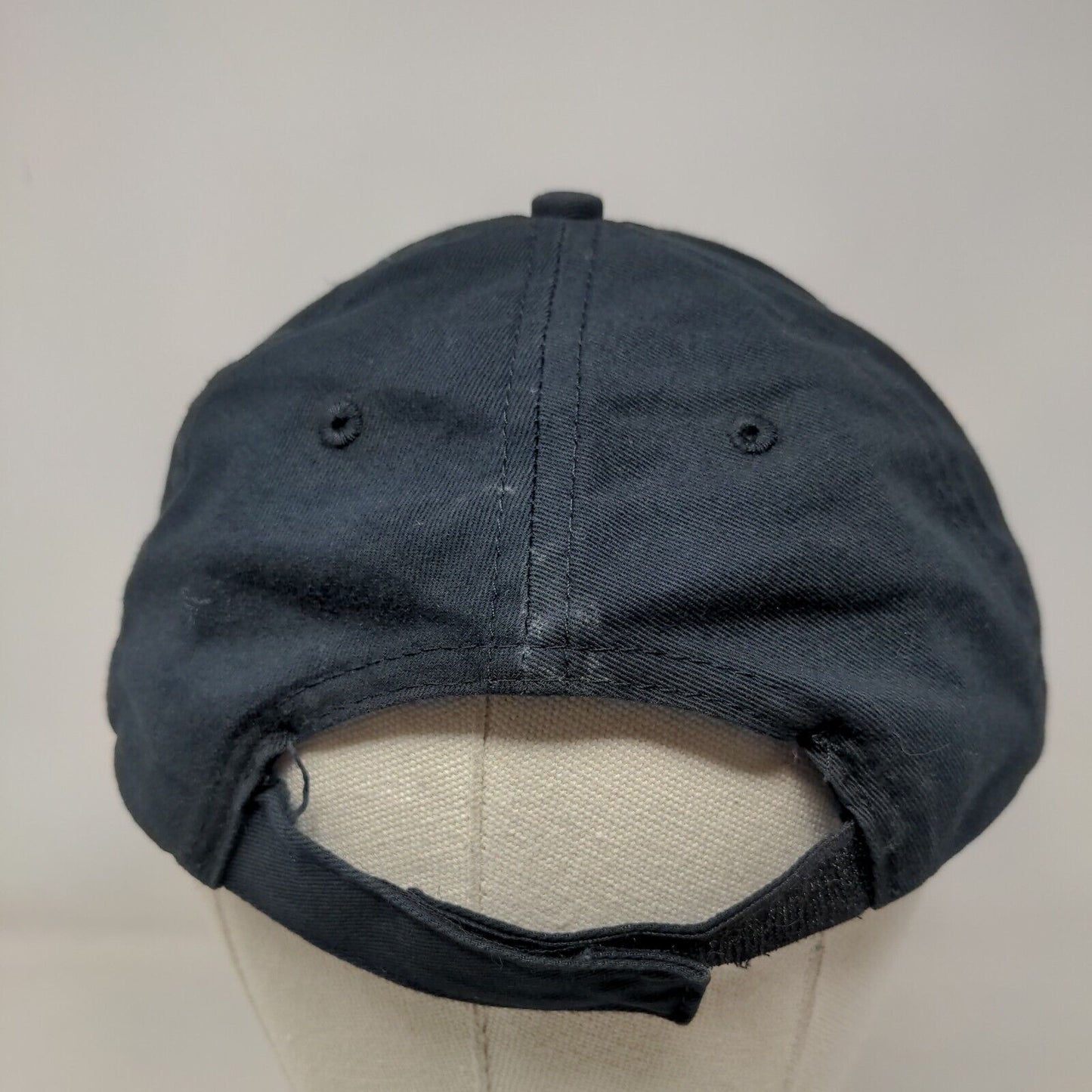 Anthology Co. Strapback Hat Blue One Size Adjustable Embroidered Port & Company
