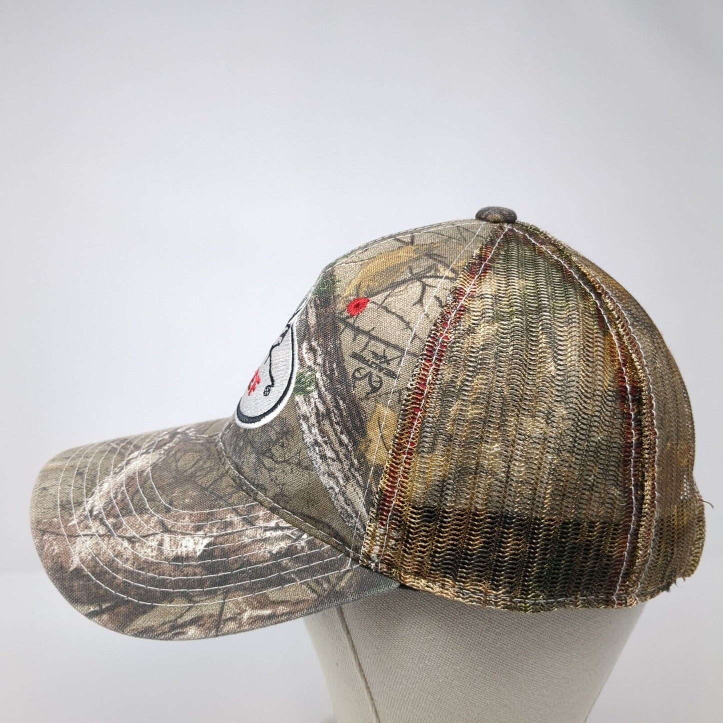 RMEF Snapback Trucker Hat Camouflage OS Adjustable Mesh Back Outdoor Cap