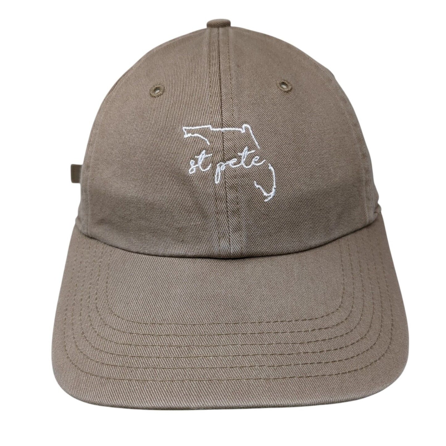 St. Pete Slideback Hat Brown M/L Adjustable Embroidered 6 Panel Richardson