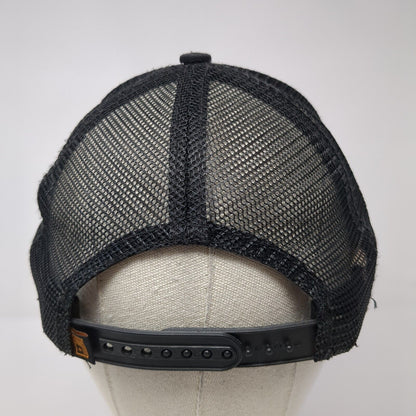 Dnm Corps Estd. 2013 Snapback Mesh Back Trucker Hat Black One Size