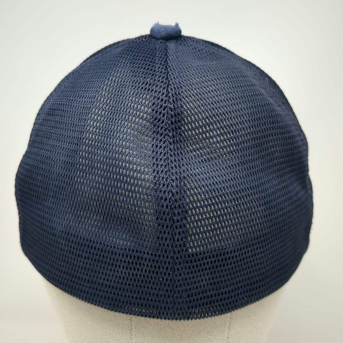 Flexfit Baseball Cap Blue M Lighthouse Christian Schools Patch Mesh Back Hat