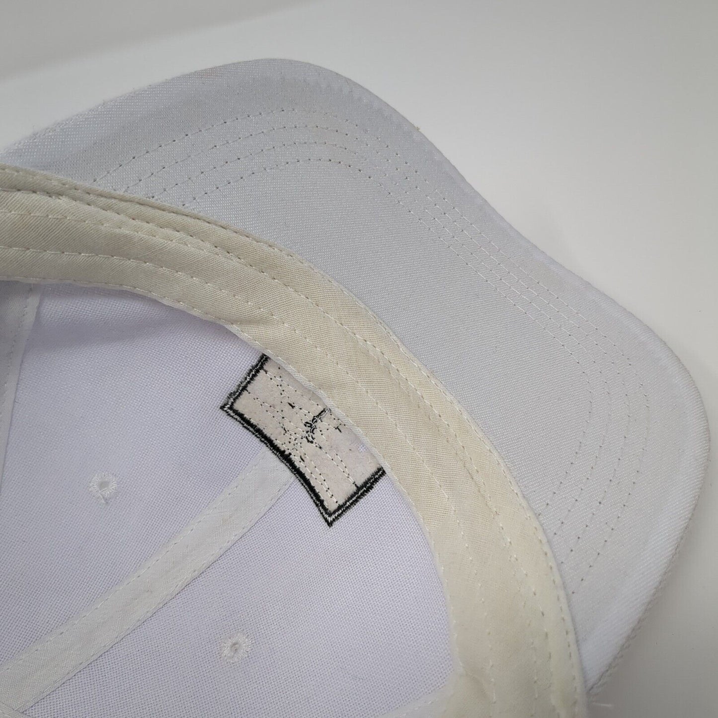California Republic Bear Strapback Hat White OSFA Solid Embroidered
