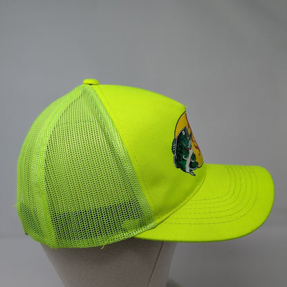 Bass Pro Shops Snapback Hat Green OSFM Adjustable Mesh Back Gone Fishing