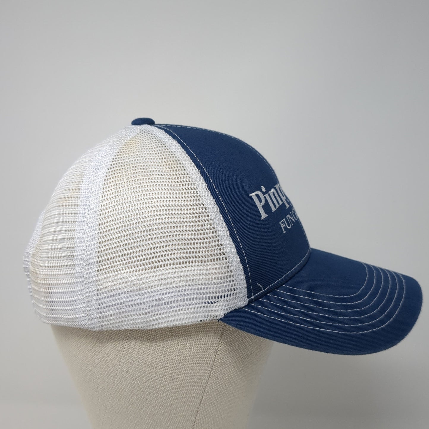 Pinpoint Fungicide Snapback Trucker Hat Blue One Size Mesh Back Outdoor