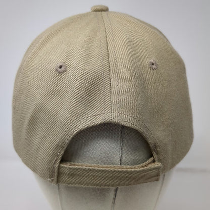 Baseball Cap Beige One Size Mazatlan Mexico Lizard Embroidered Strapback Hat