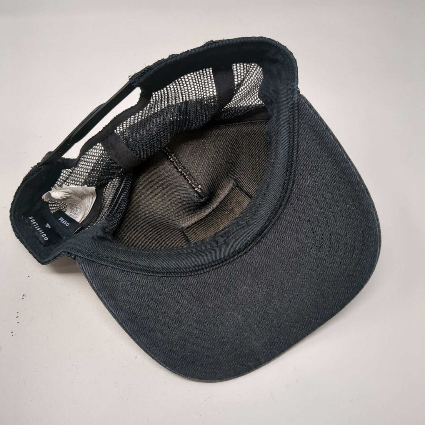 Quiksilver Snapback Trucker Hat Black OSFM Adjustable Embroidered Mesh Back