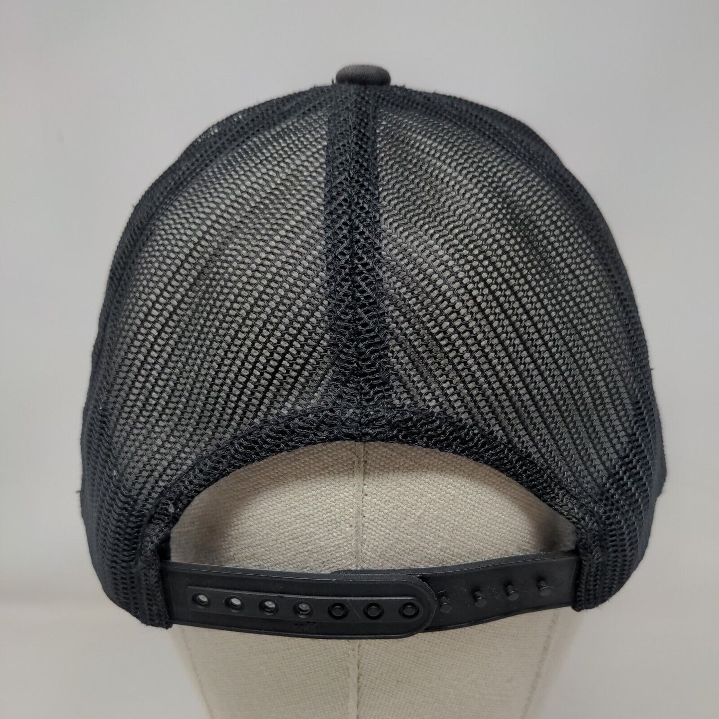 Expensive Snapback Mesh Back Trucker Hat Black One Size Embroidered