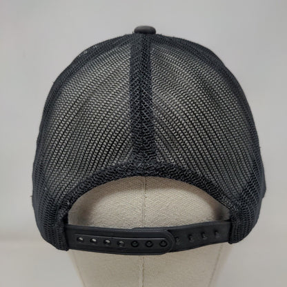 Expensive Snapback Mesh Back Trucker Hat Black One Size Embroidered