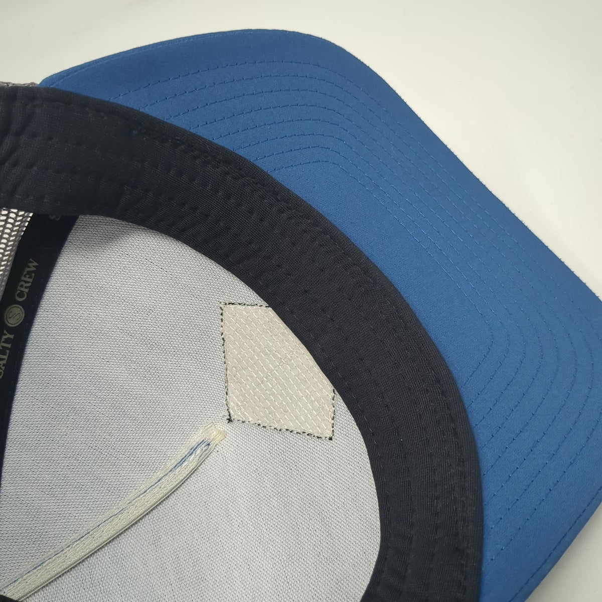 Salty Crew Trucker Hat Blue One Size Sink Swim S Hook Patch Mesh Back Snapback