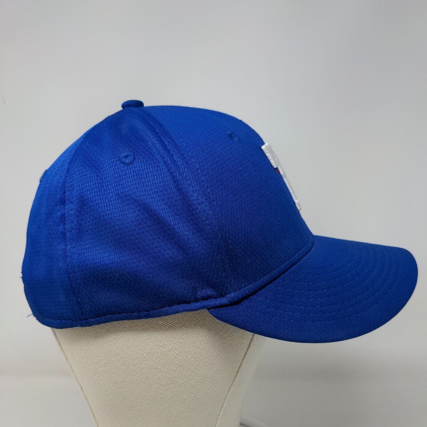 OC Sports Men's Strapback Hat Blue Size OSFM Texas Rangers Embroidered Logo