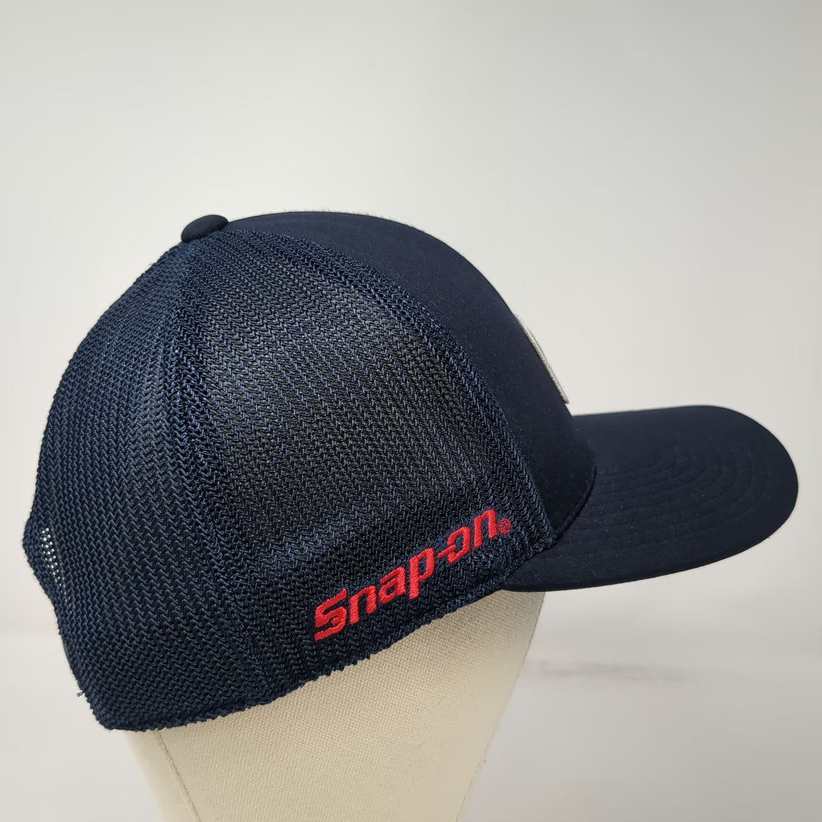 Snap-on Black Clover Trucker Hat Blue One Size Snapback Mesh USA Flag Clover