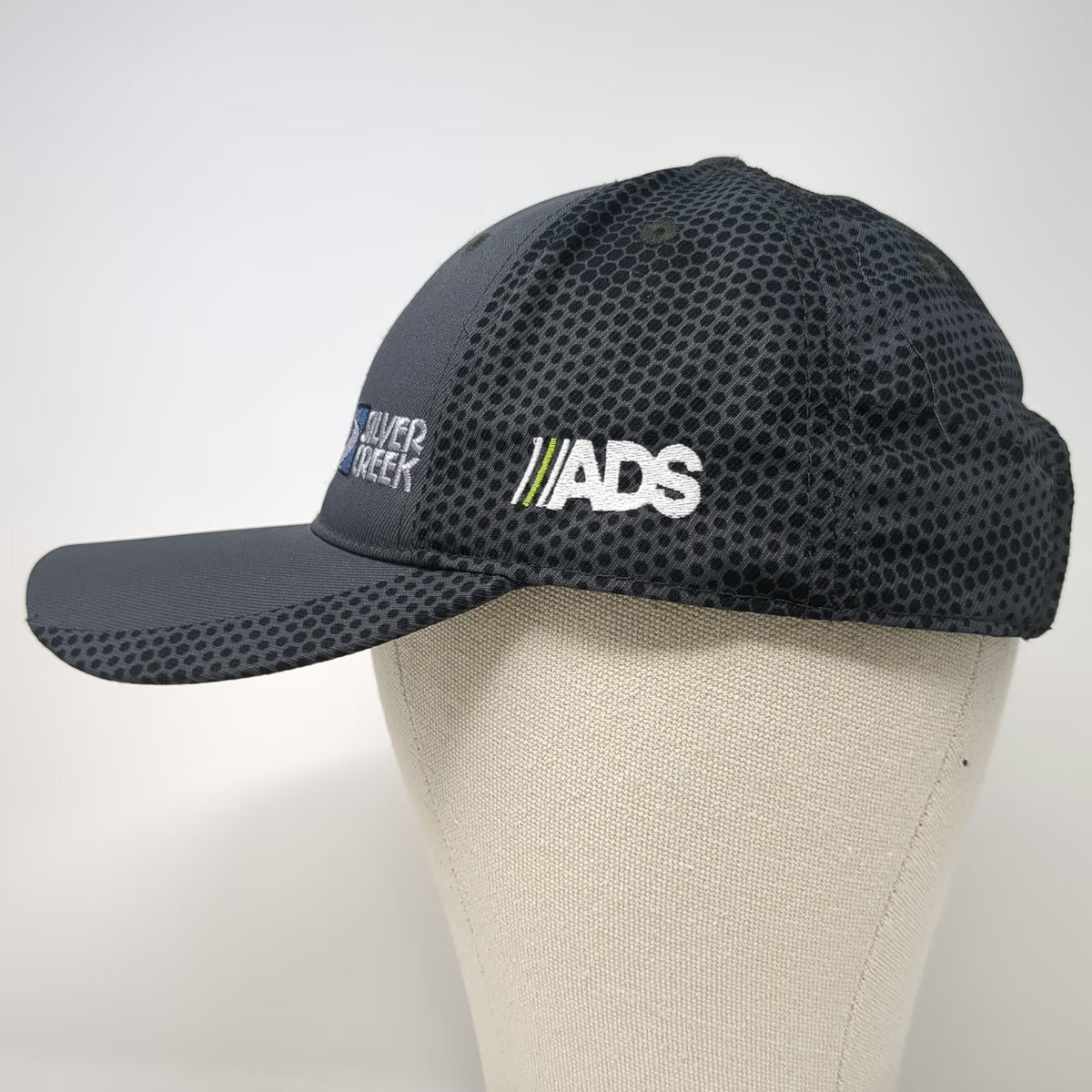Sport-Tek Baseball Cap Gray One Size Honeycomb Mesh Back ADS Silver Creek Hat