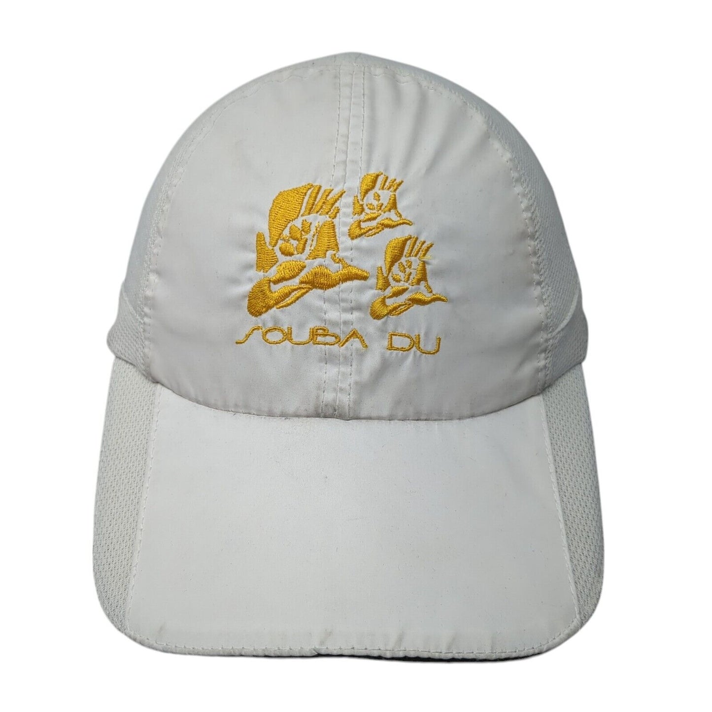 Souba Du Cozumel Island Strapback Hat White One Size Adjustable Embroidered