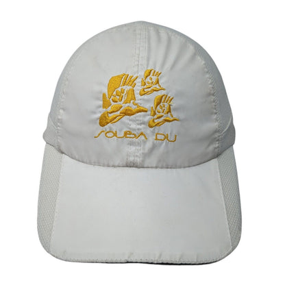 Souba Du Cozumel Island Strapback Hat White One Size Adjustable Embroidered