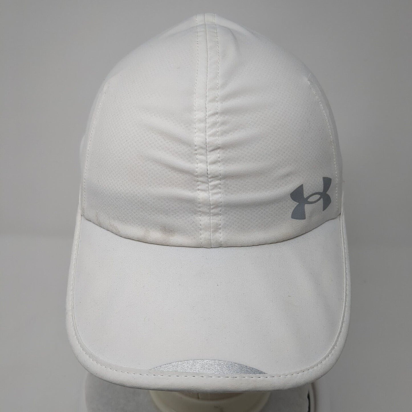 Under Armour Women's Strapback Hat White One Size Adjustable Bretahble Launch