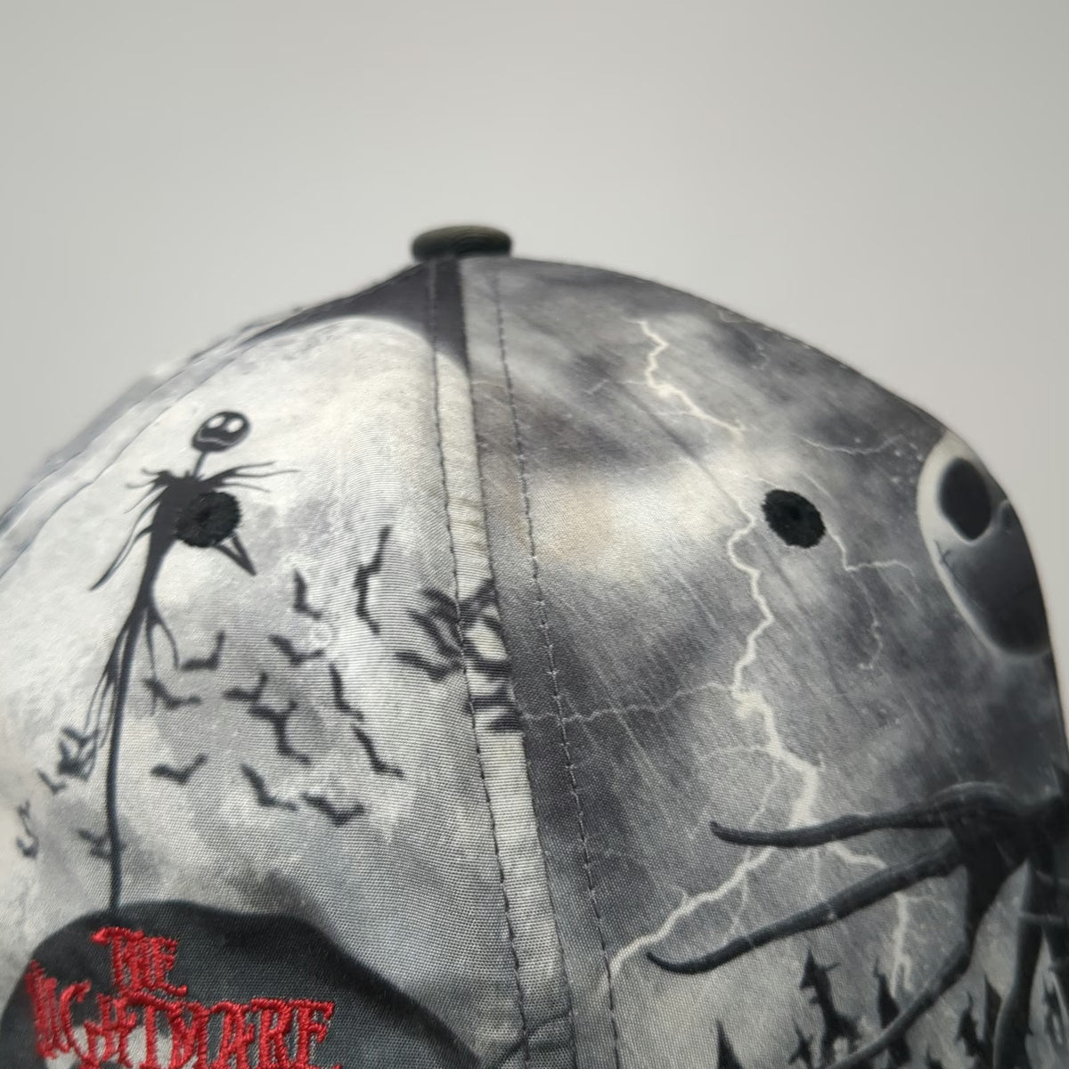 Disney 5 Panel Gray One Size Jack Skellington Nightmare Before Christmas Hat