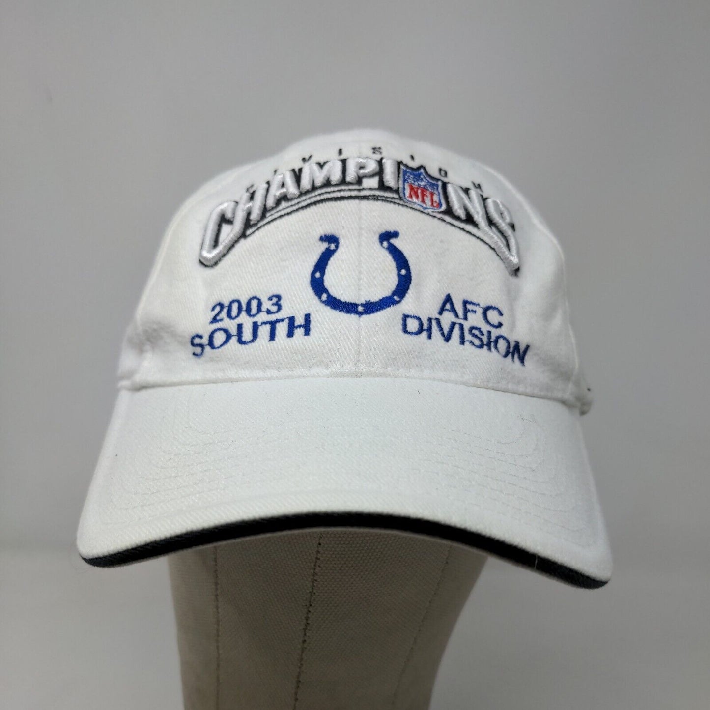 Reebok On Field NFL Indianapolis Colts Mens Strapback Hat Vintage 2003 Champions