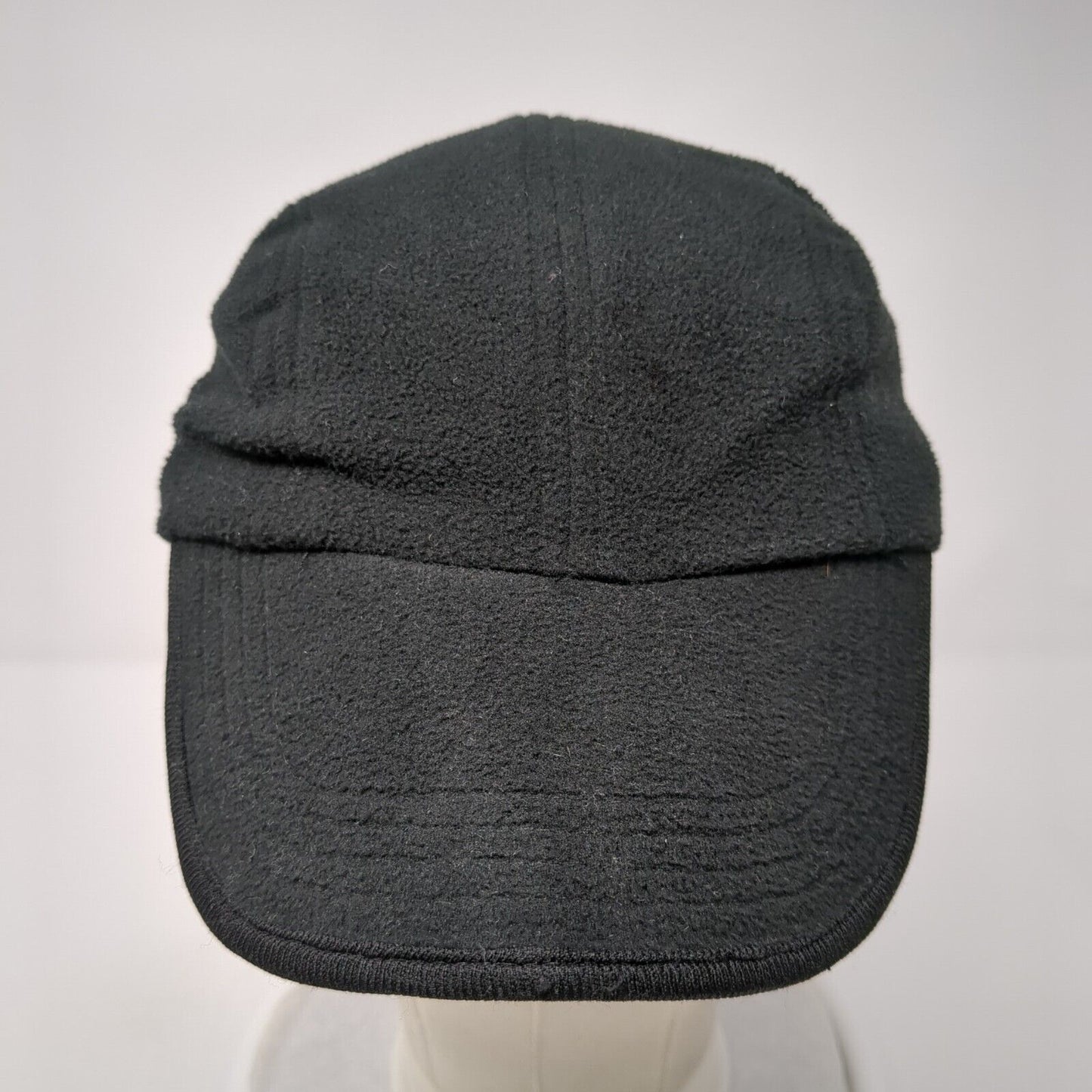 Unbranded Winter Trapper Hat Black One Size Adjustable Ear Flaps Blank Wool