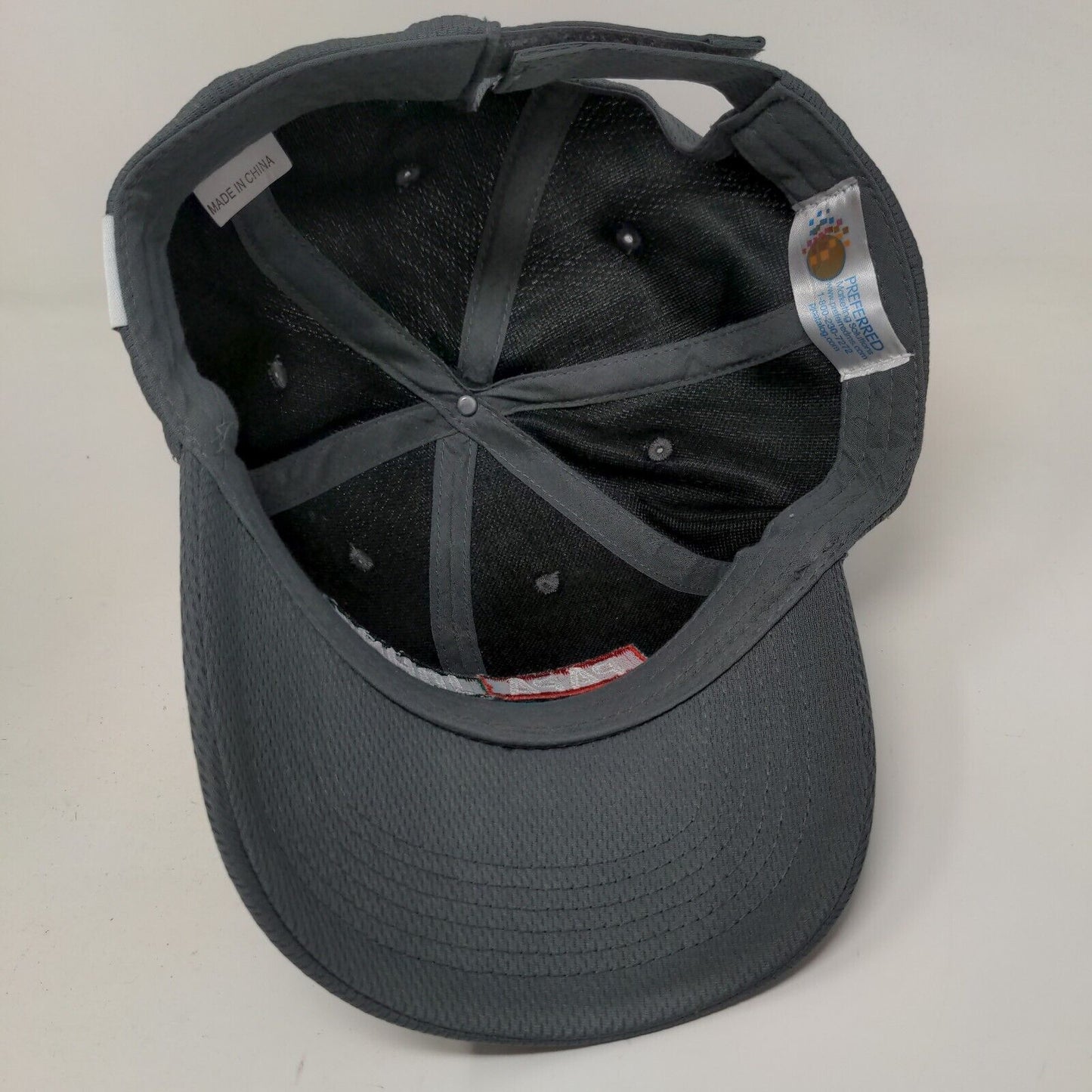 Papa Johns Men's Strapback Hat Gray Embroidered Logo Employee Uniform