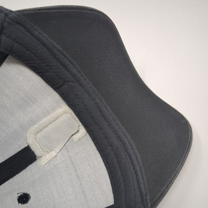 C Strapback Baseball Cap Black One Size Adjustable Embroidered 6 Panel TCK