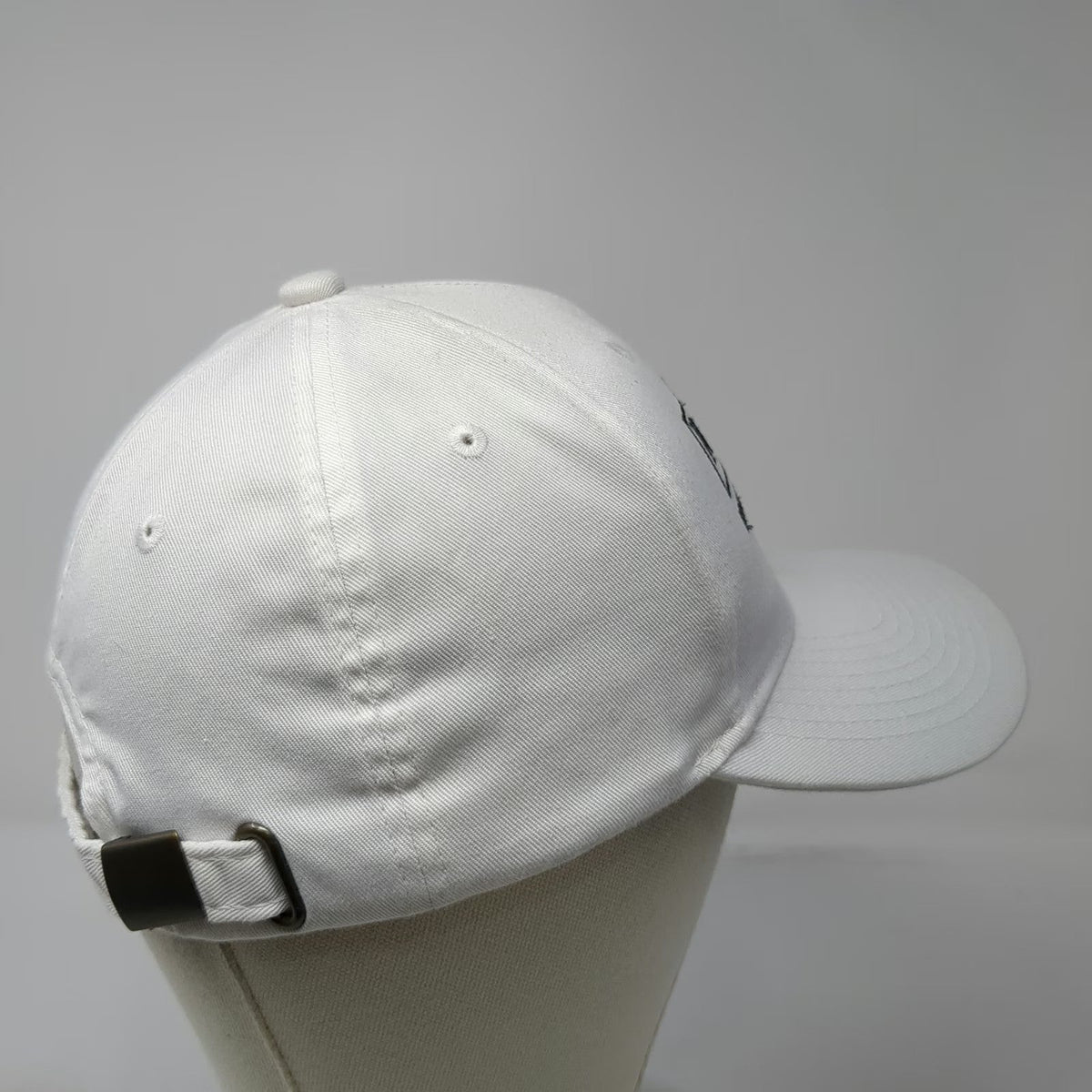 Port Authority Baseball Cap White One Size Robindale Media Logo Slideback Hat