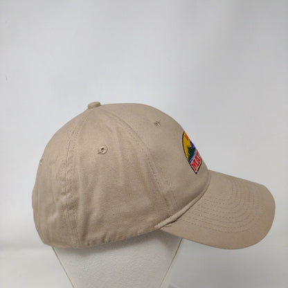 Boise Mattress Strapback Hat Tan OSFA Adjustable Embroidered 6 Panel KC Caps