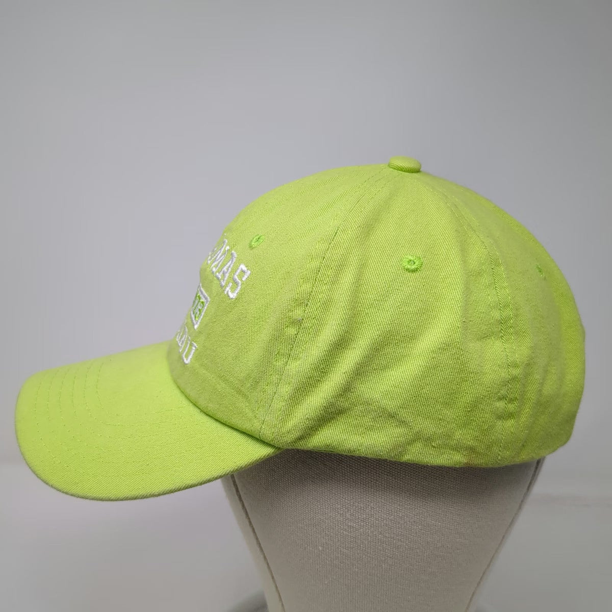 Luxe Baseball Cap Green One Size Bahamas Nassau Est 1973 Hat Slideback Cotton