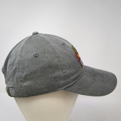 Authentic Pigment Gray Baseball Cap One Size Red Ass Rhubarb Hill City Logo Hat