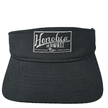 Honolua Surf Co Visor Black One Size Flexfit 110 Hawaii Adjustable Beach Hat