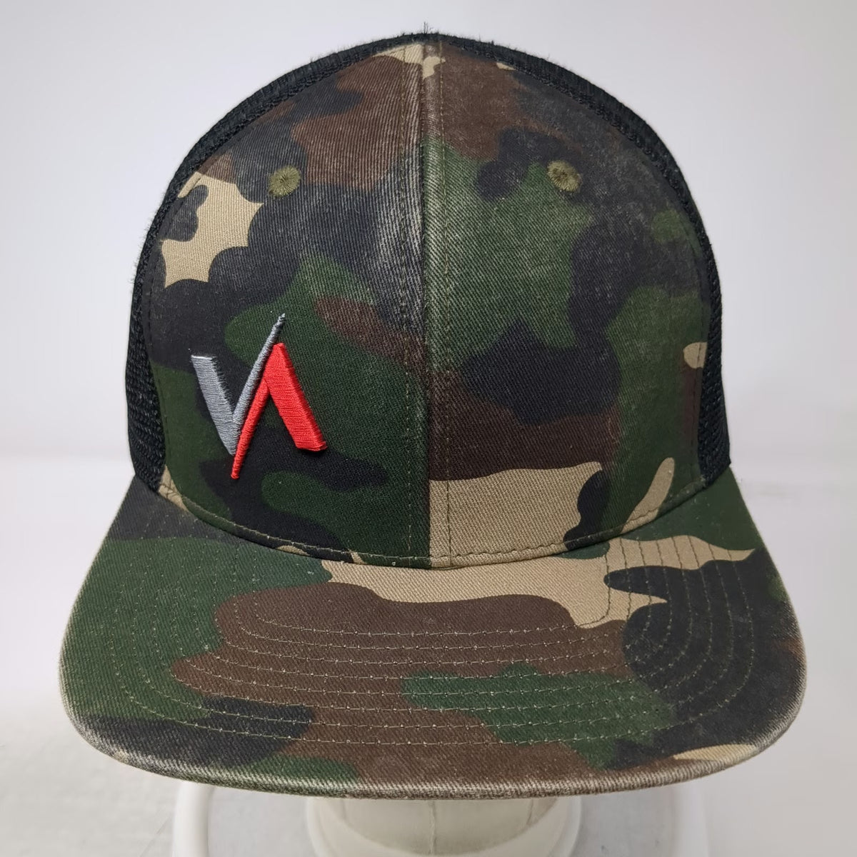Victory Archery Trucker Hat Green Black Red White One Size Camo Snapback Mesh