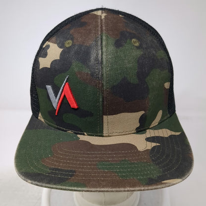 Victory Archery Trucker Hat Green Black Red White One Size Camo Snapback Mesh